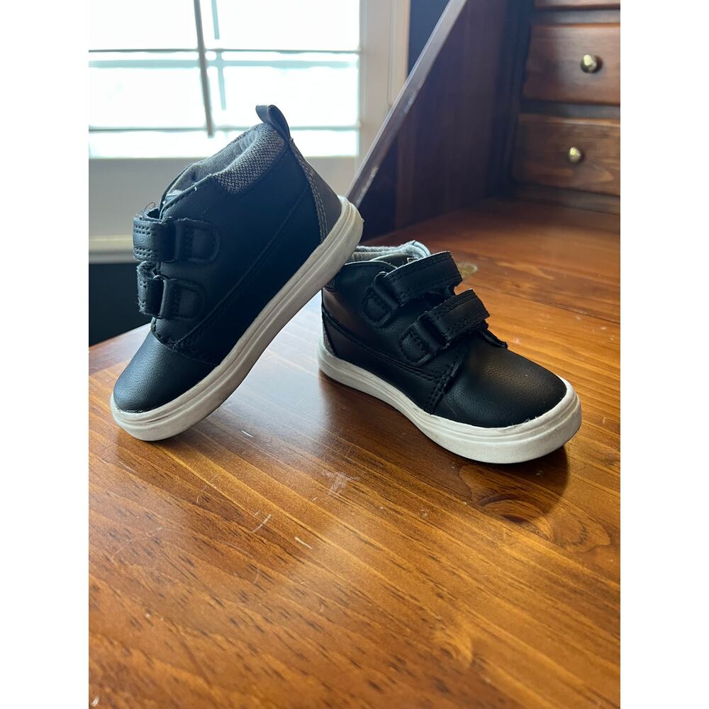 Cat‎ & Jack Toddler 5 Black High Top Sneakers Casual School Skater Play Shoes